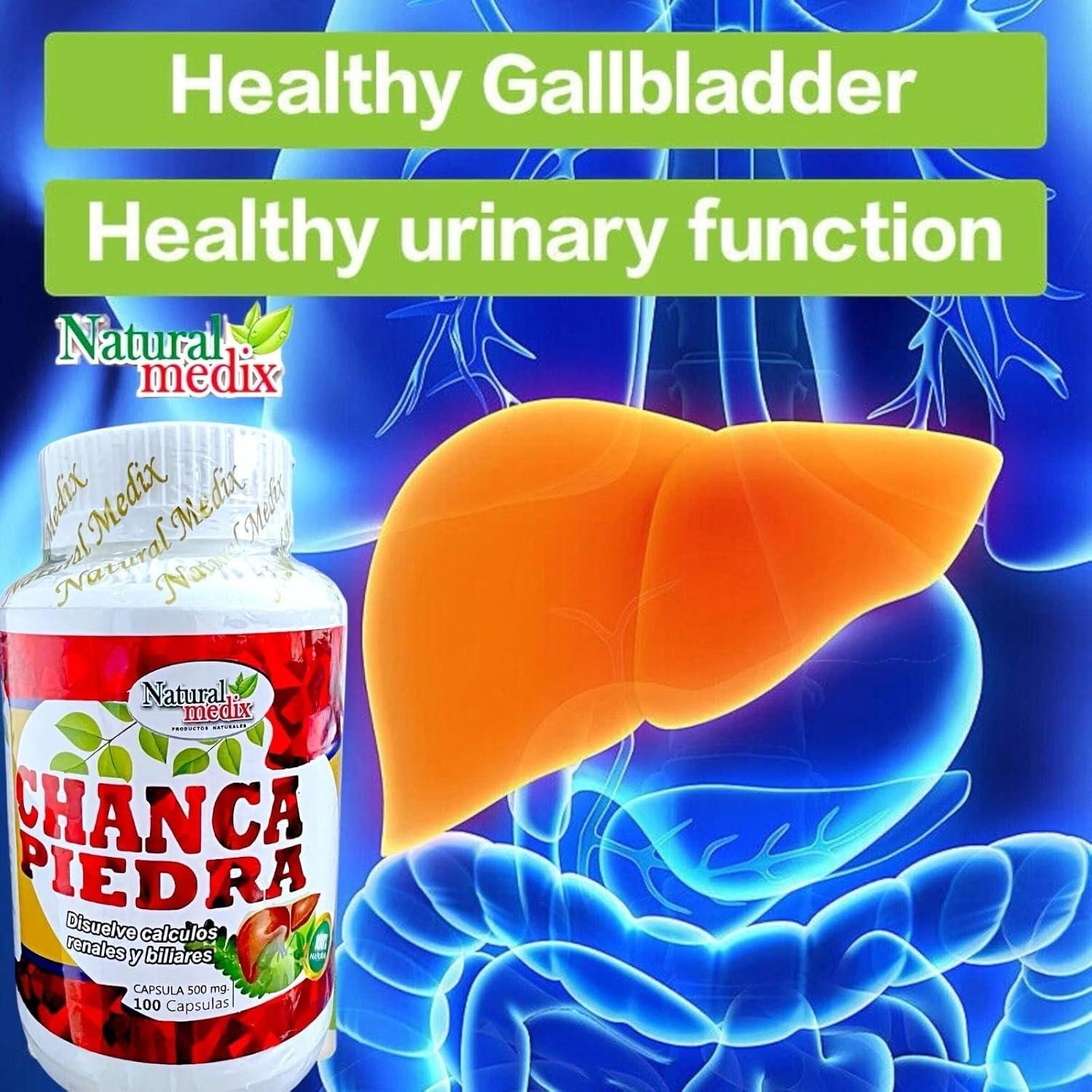 Chanca Piedra Natural Medix 100 Cápsulas - Suplemento Desintoxicante