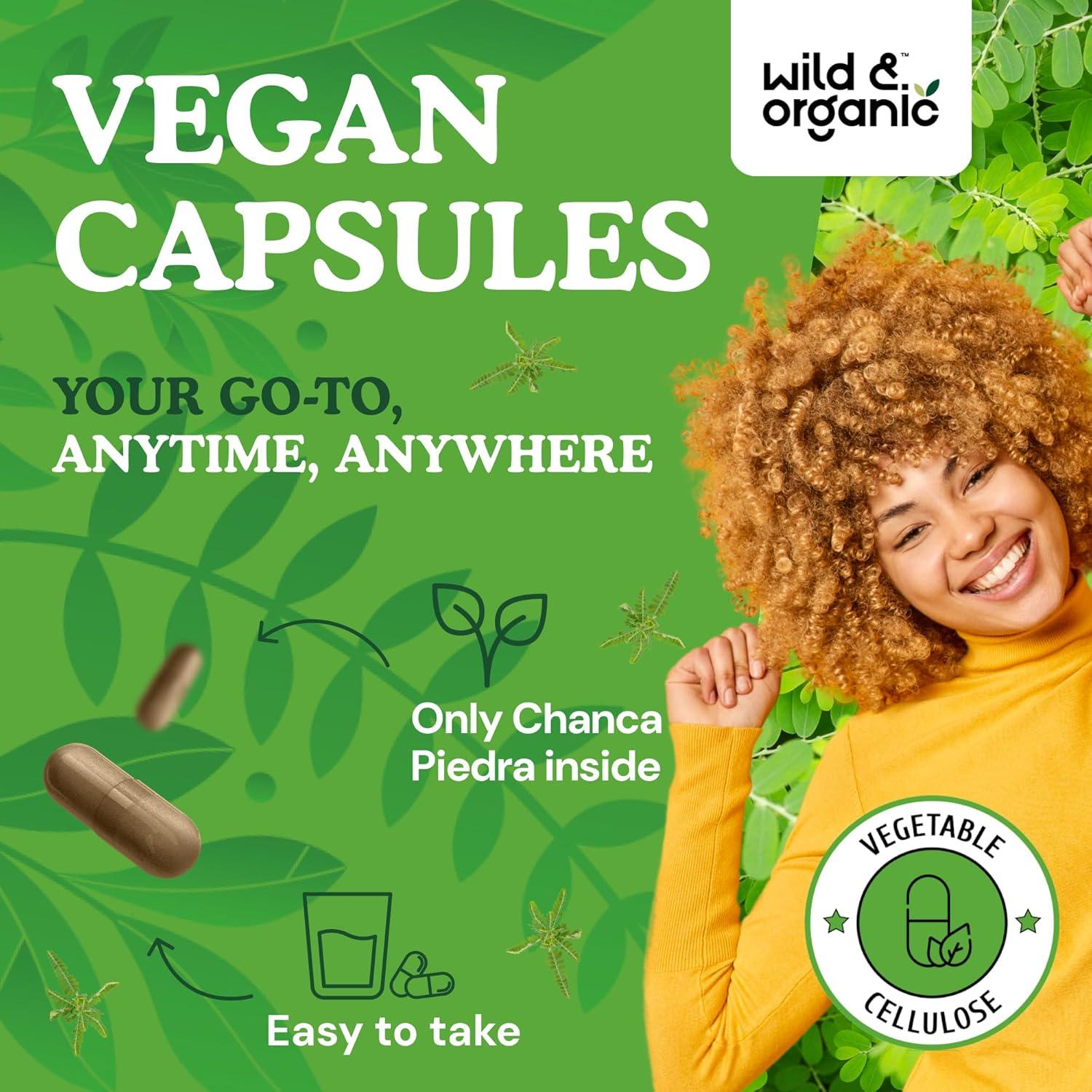 Cápsulas de Chanca Piedra Silvestre 1200 mg - 90 Unidades - Vegano