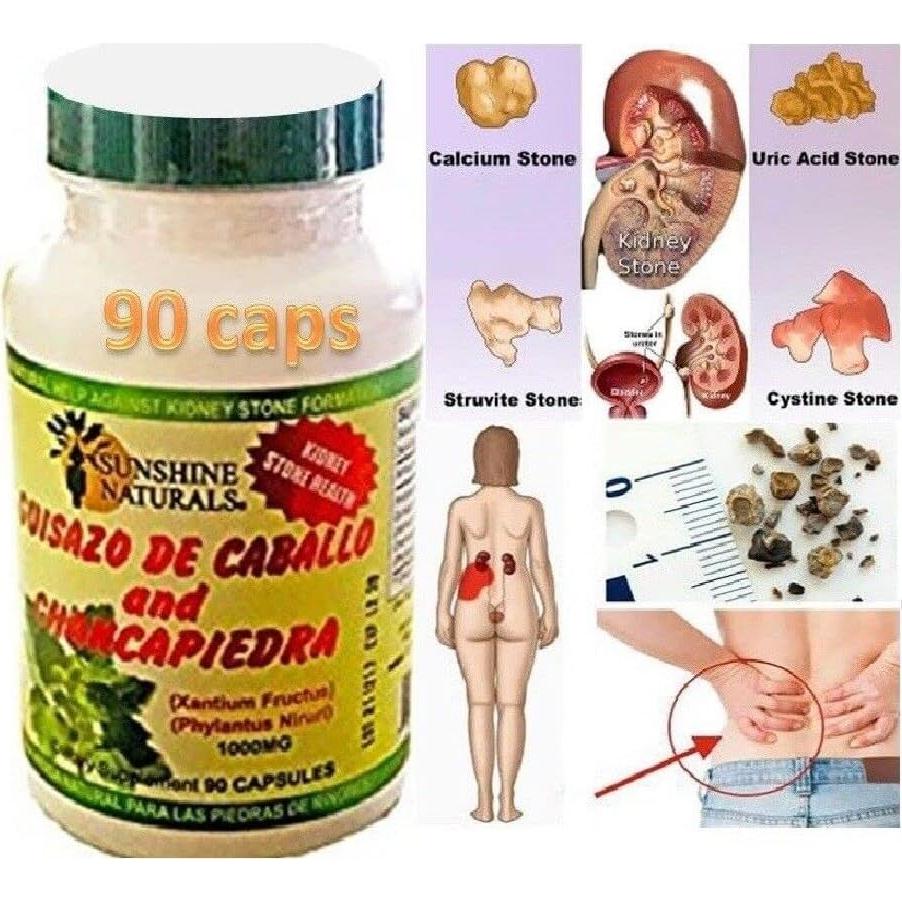 Suplemento Chancapiedra Sunshine 90 Cápsulas - Salud Renal