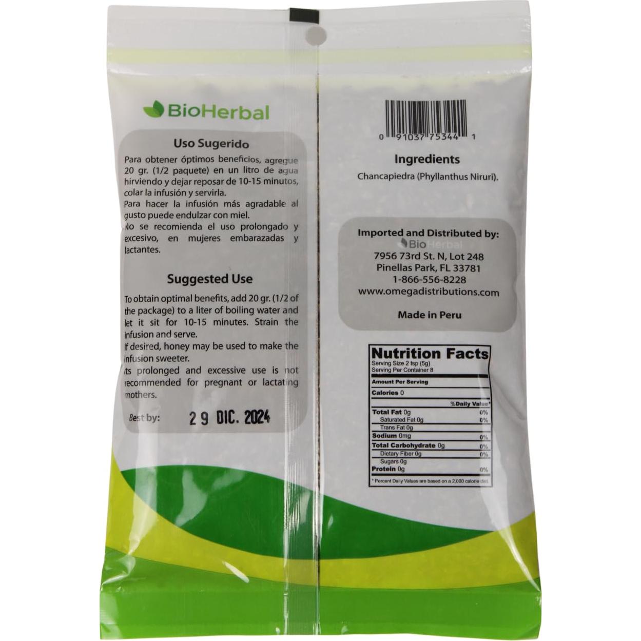 Té Chancapiedra Bio Herbal 40g - 100% Natural para Riñones