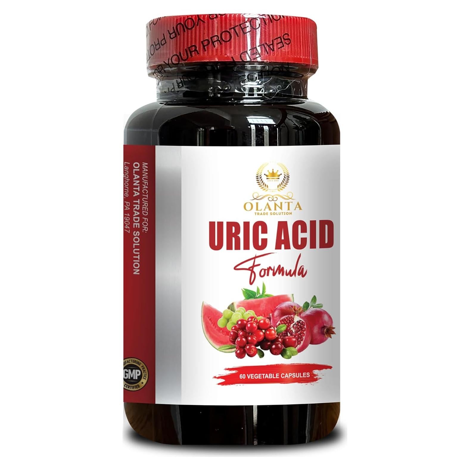 Ácido Úrico Vitalabs - Suplemento Natural 60 Cápsulas