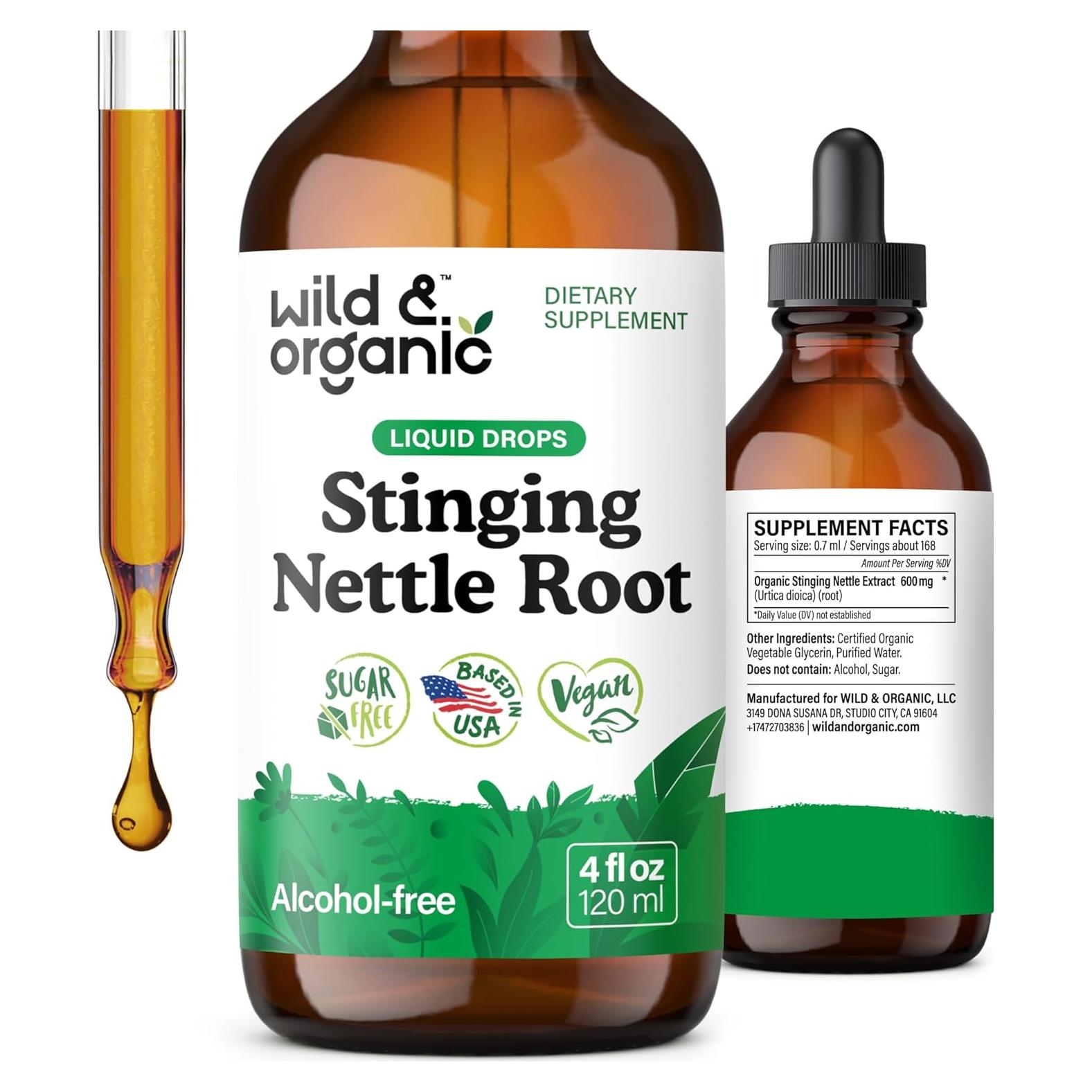 Tintura de Ortiga Silvestre Orgánica 118.29 ml - Vegano