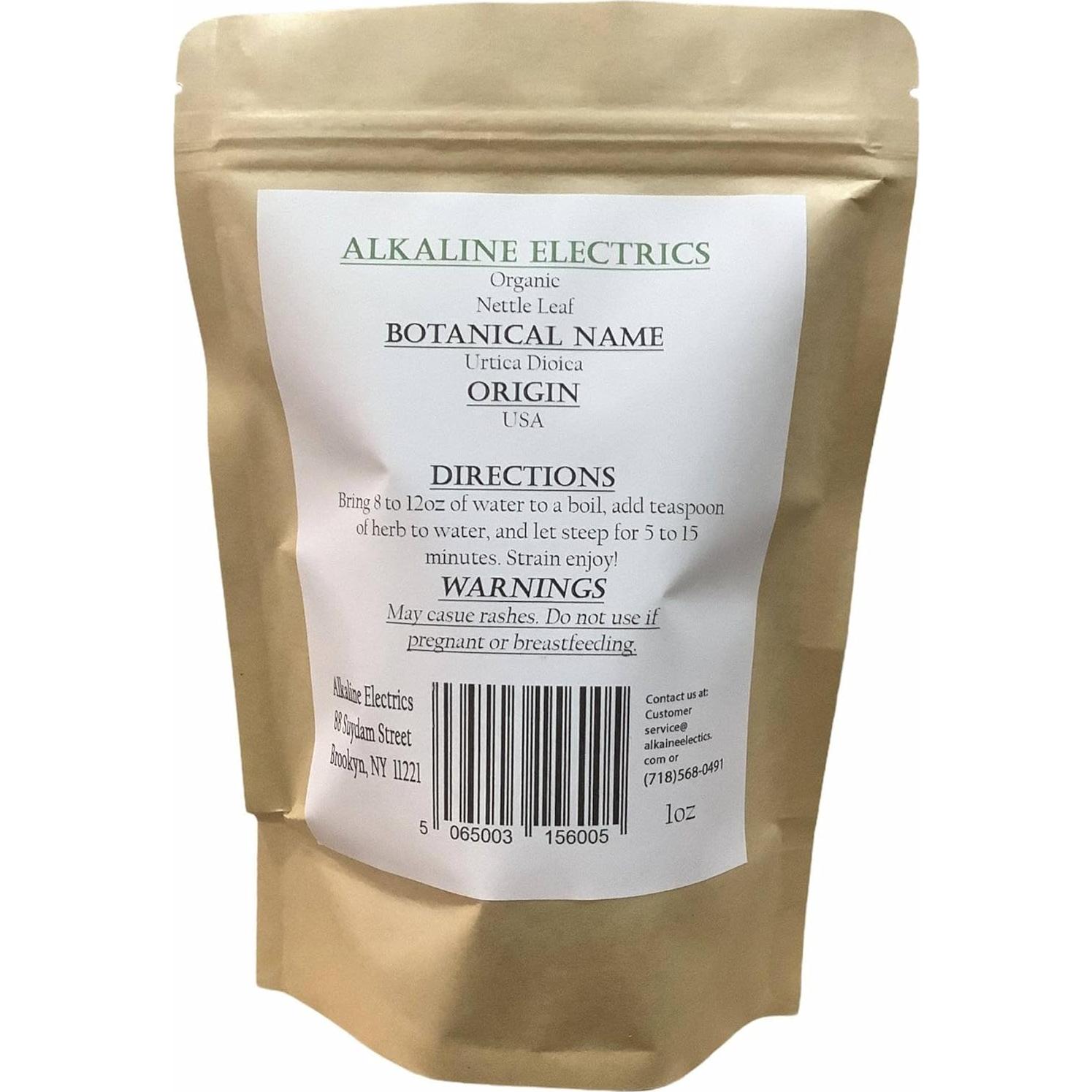 Hoja de Ortiga Orgánica Alkaline Electrics 28.35g