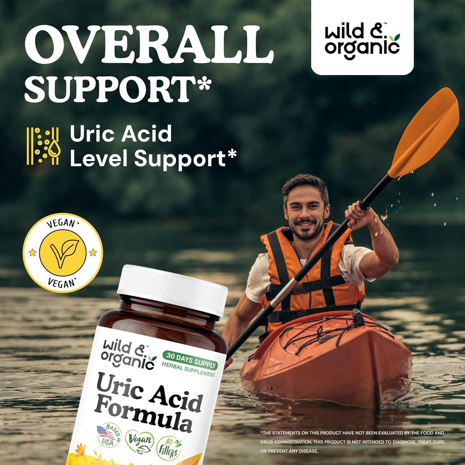 Cápsulas de Ácido Úrico Silvestre y Orgánico - 60 Unidades