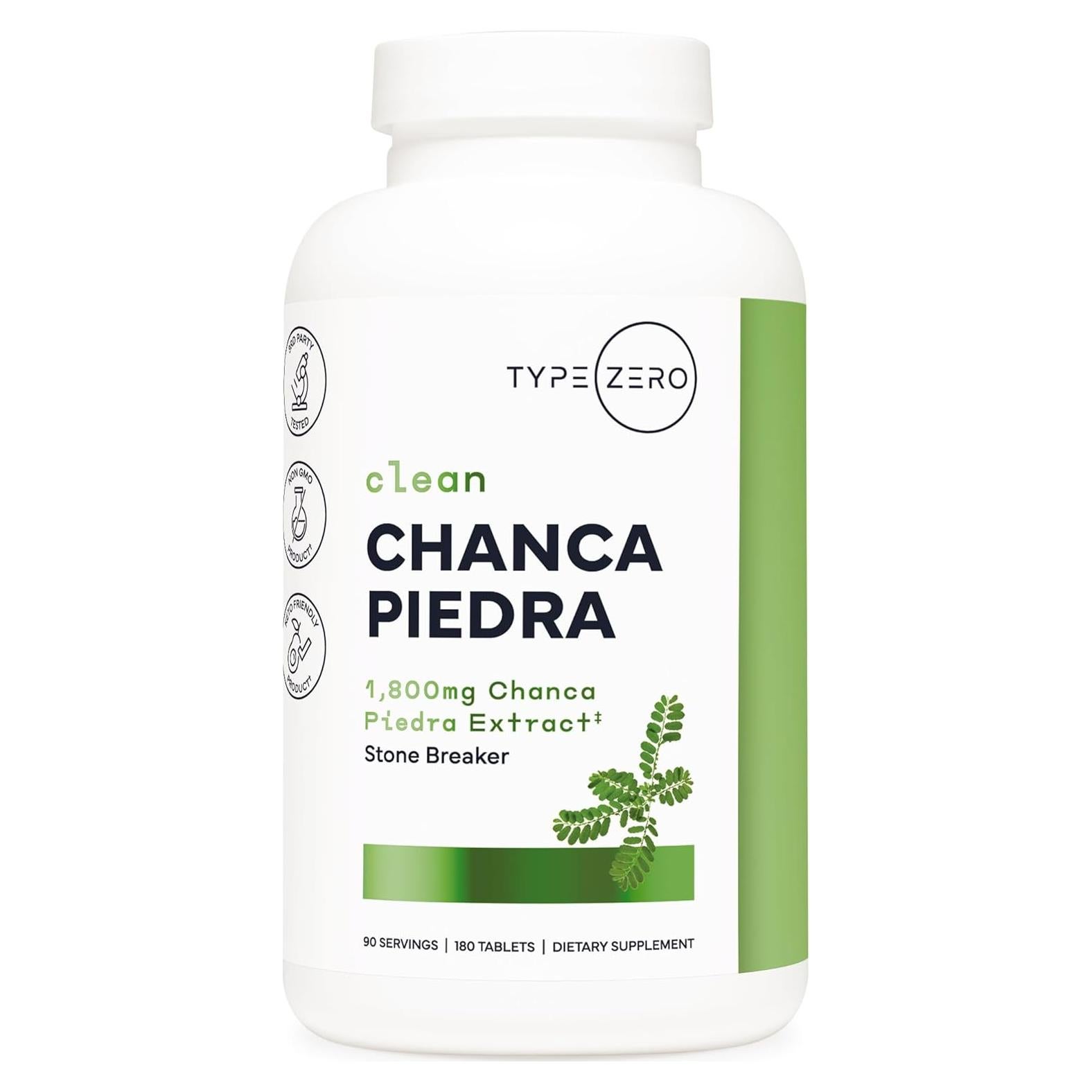 Suplemento Chanca Piedra Type Zero 180 Tabletas 1800mg