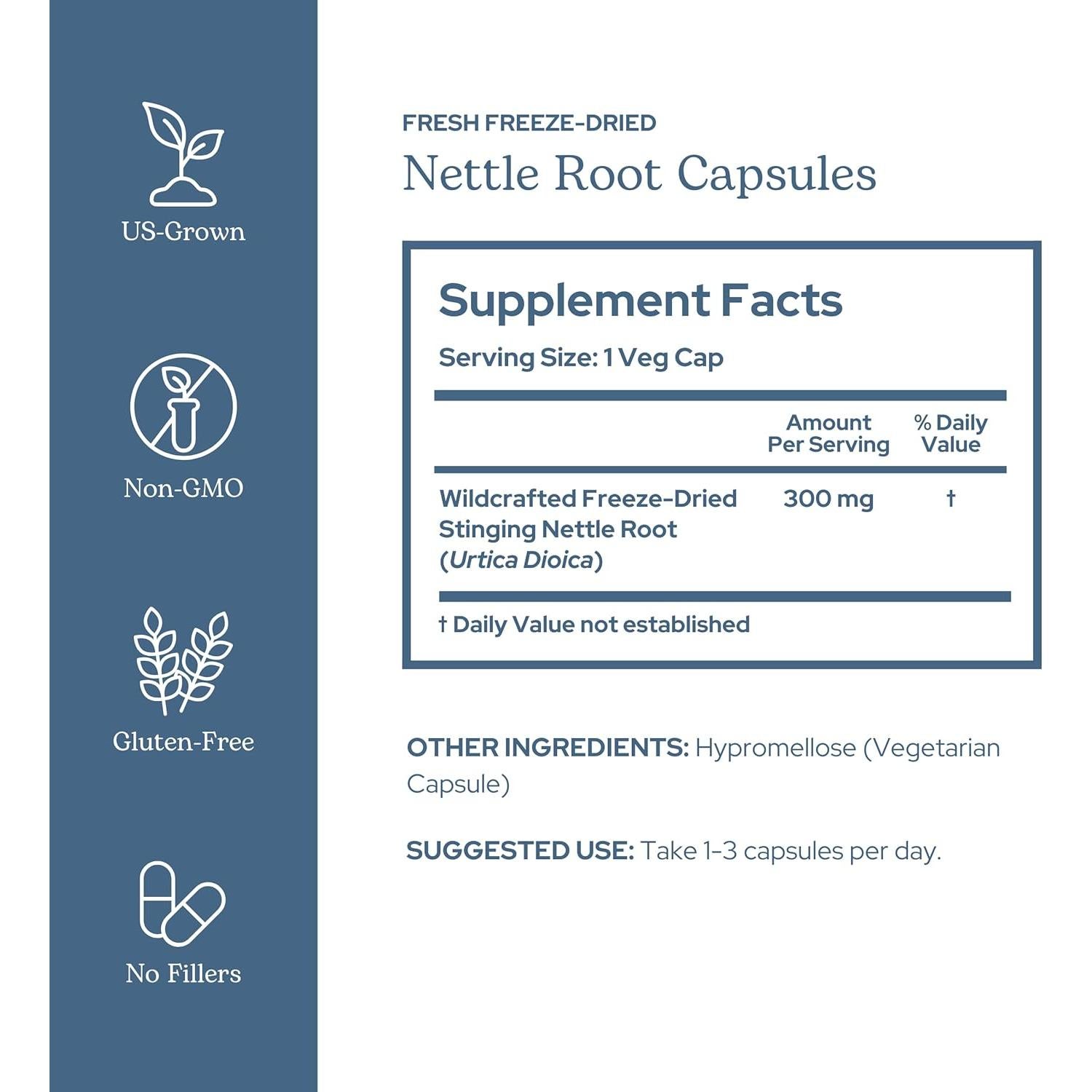 Cápsulas de Ortiga Cruda Liofilizada Eclectic Institute 90 CT