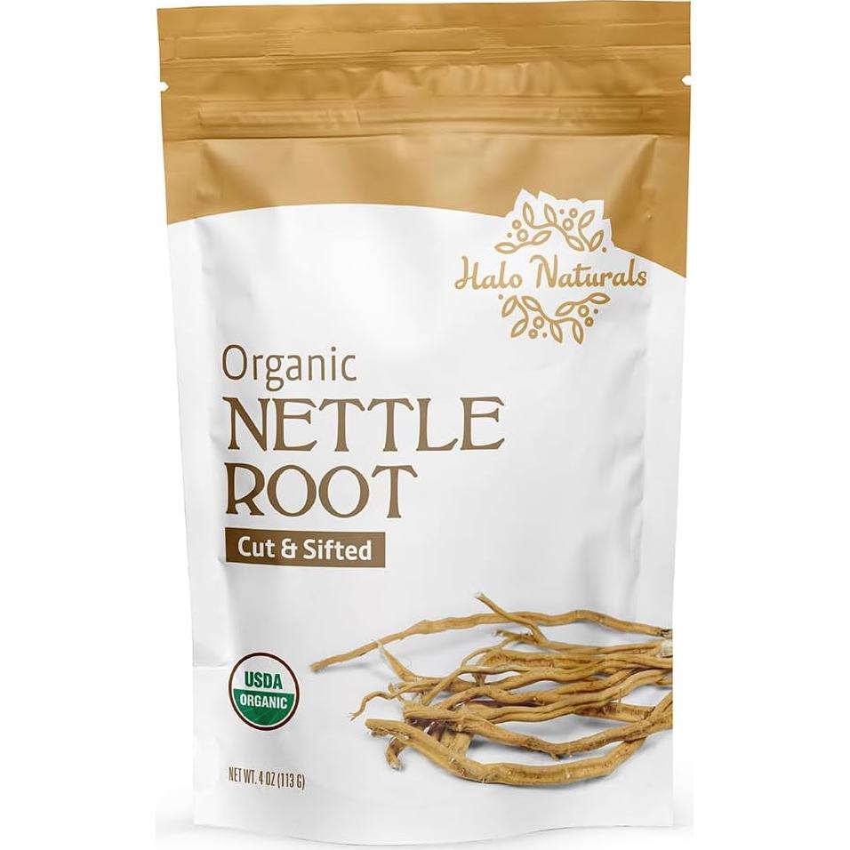 Raíz de Ortiga Orgánica Cortada 113g Halo Naturals