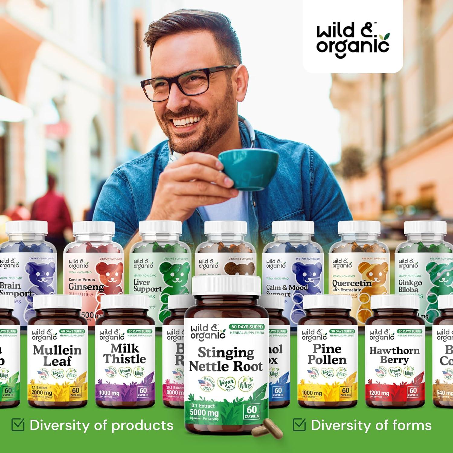 Cápsulas de Raíz de Ortiga Silvestre 5000 mg - 60 Veganas