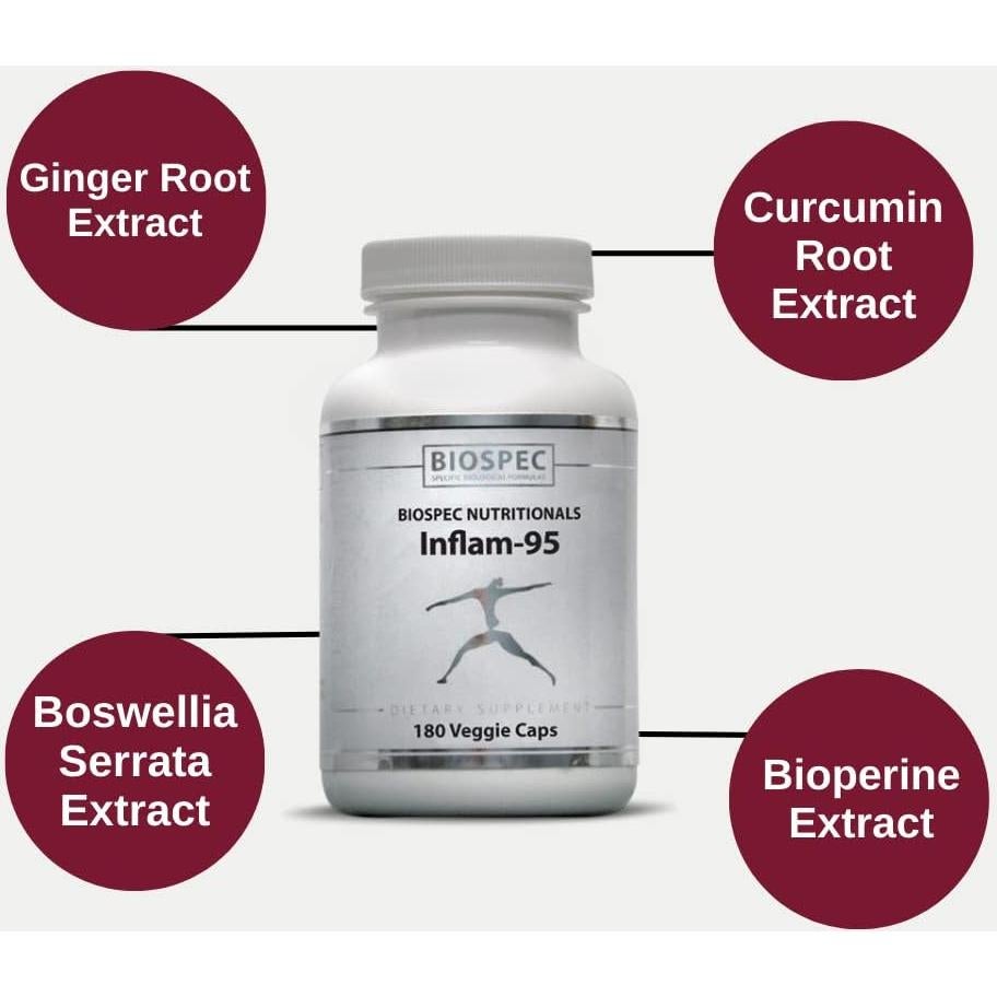 Inflam-95 Biospec - Suplemento Natural 180 Cápsulas