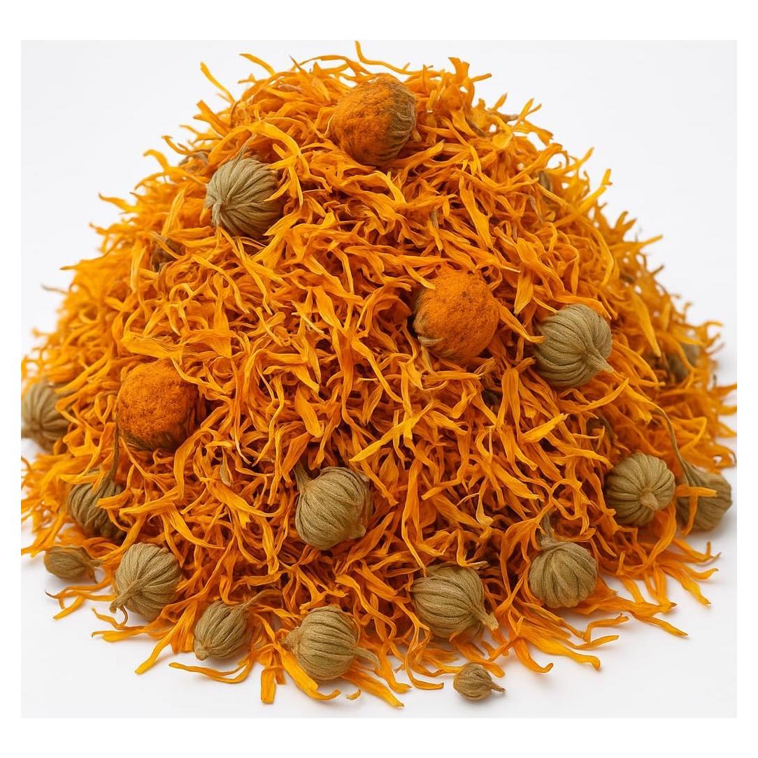 Flores de Caléndula Secas Orgánicas Premium 170 g - Té Herbal Natural