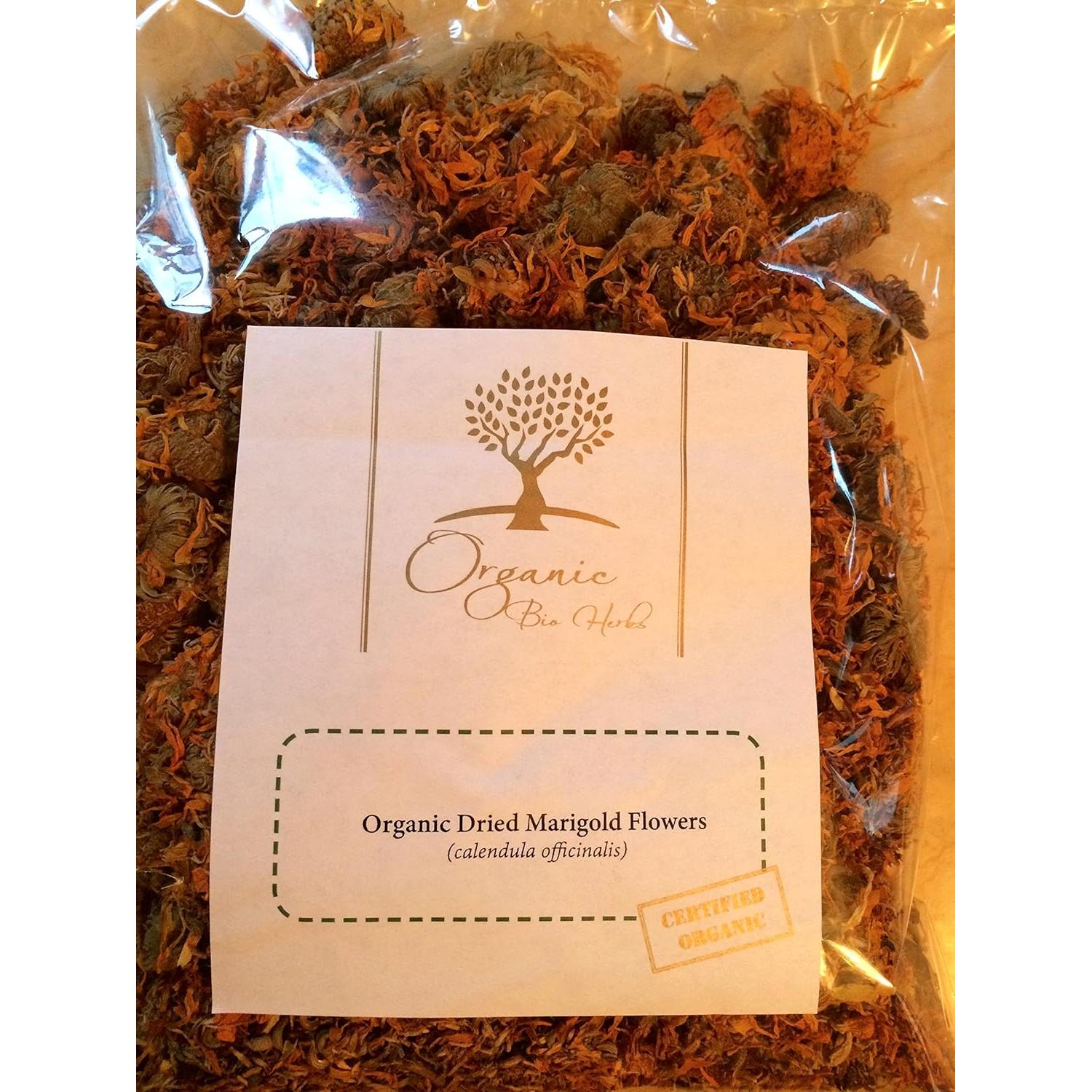 Flores de Caléndula Secas Orgánicas Premium 170 g - Té Herbal Natural