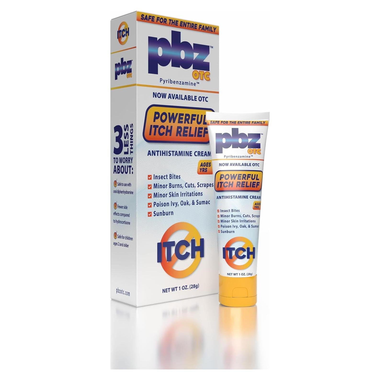 Crema Antihistamínica PBZ OTC 28.35 g - Alivio Picazón Niños y Adultos