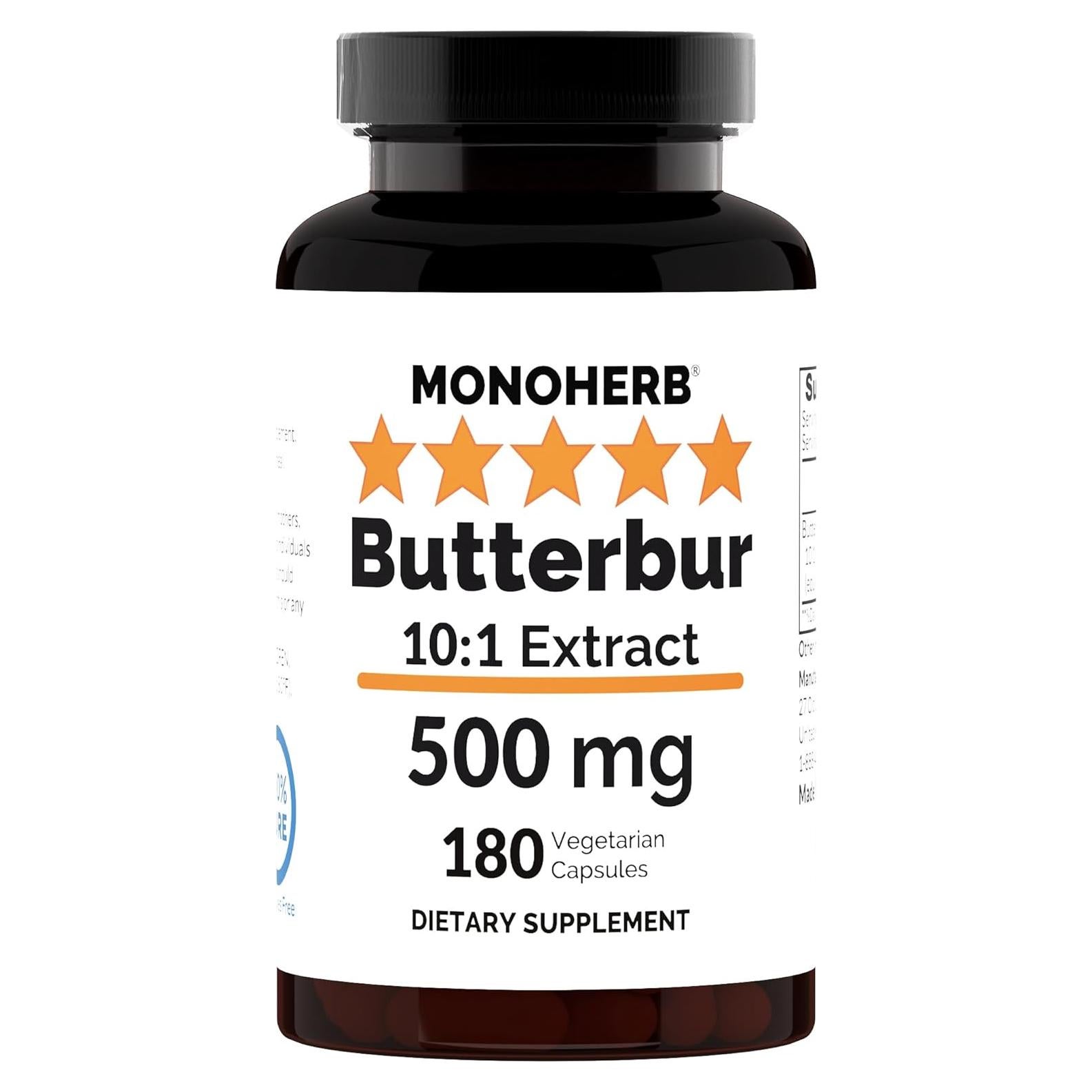 Extracto de Petasites 500 mg Monoherb - 180 Cápsulas