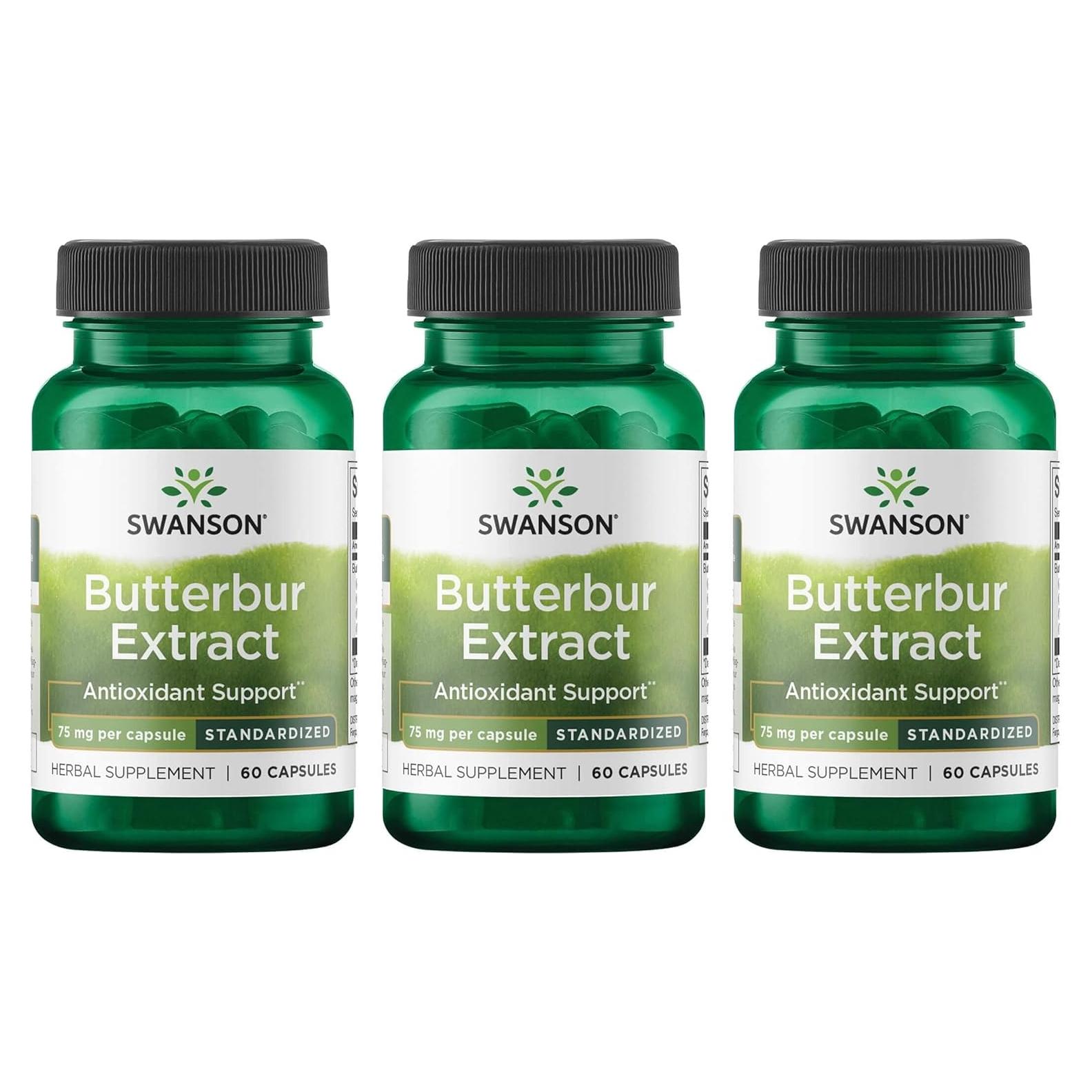 Extracto de Butterbur Swanson 75 mg 60 Cápsulas - Sin PA