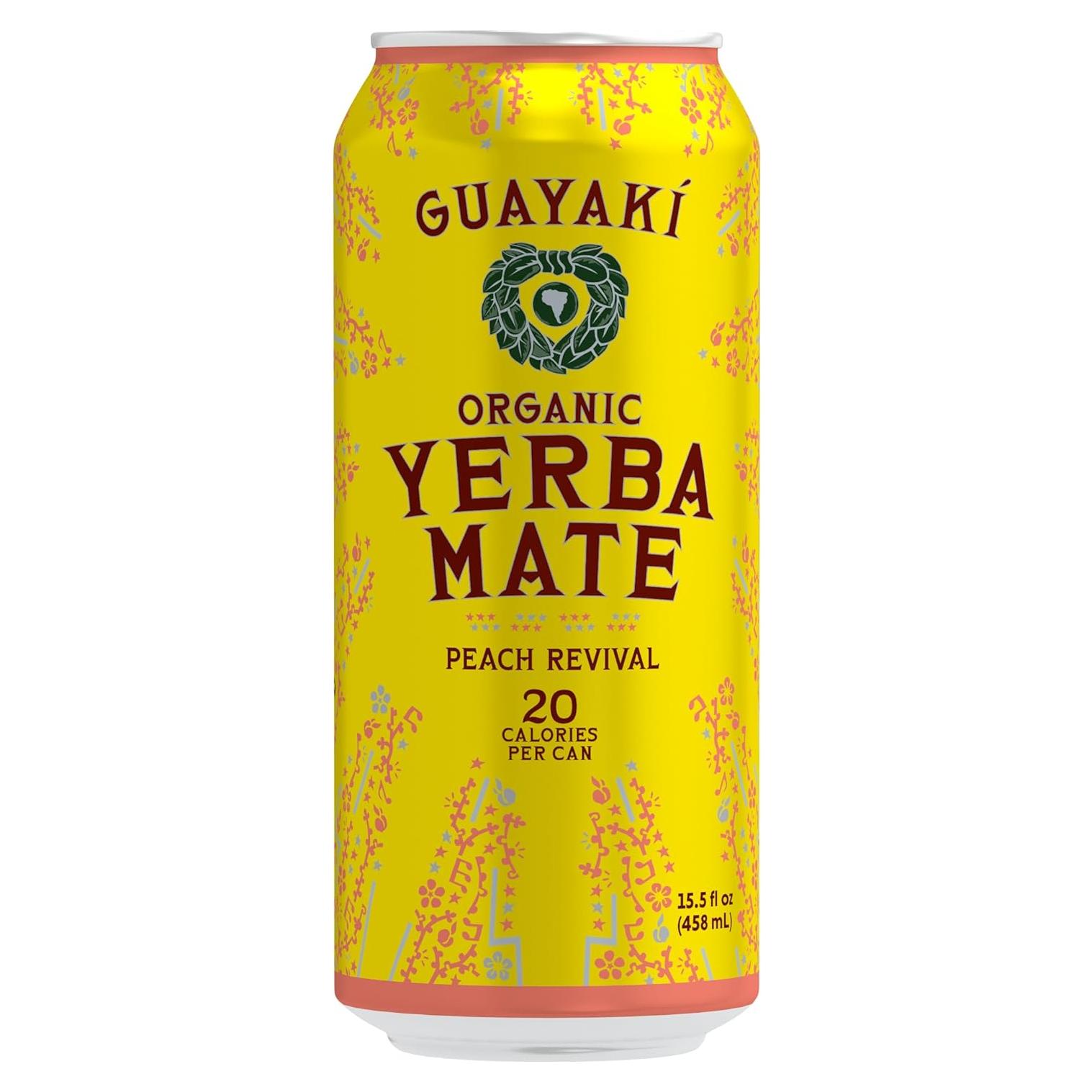 Yerba Mate Orgánica Guayakí Resurgimiento Durazno 438ml
