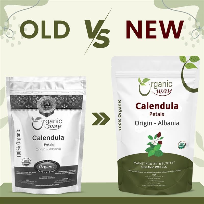 Pétalos de Caléndula Secos Organic Way 113.4g - Certificado Orgánico
