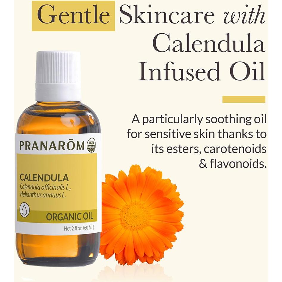 Aceite Vegetal Virgen de Caléndula Pranarom 60ml Orgánico