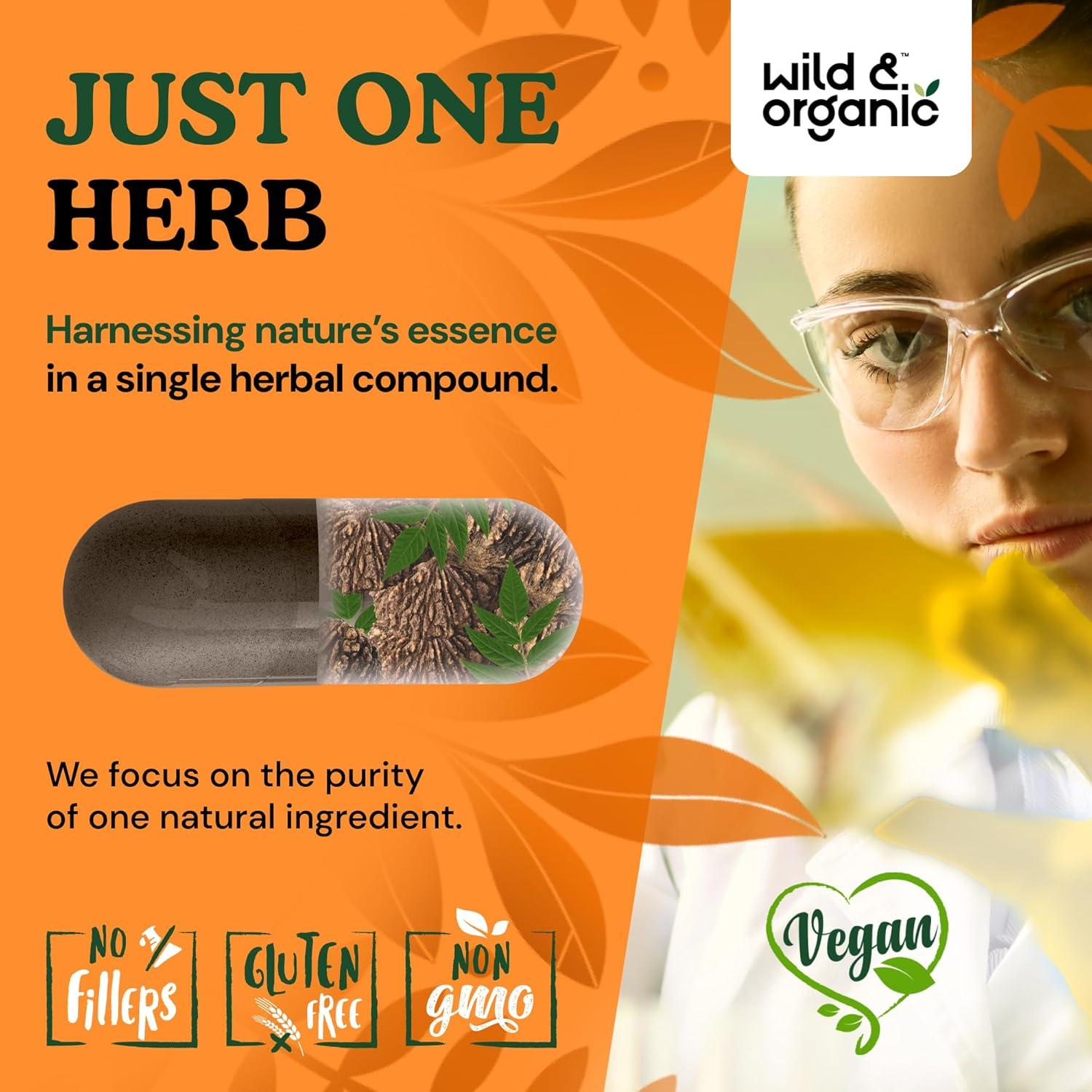 Cápsulas de Nogal Negro Silvestre y Orgánico 900 mg - 120 Unidades