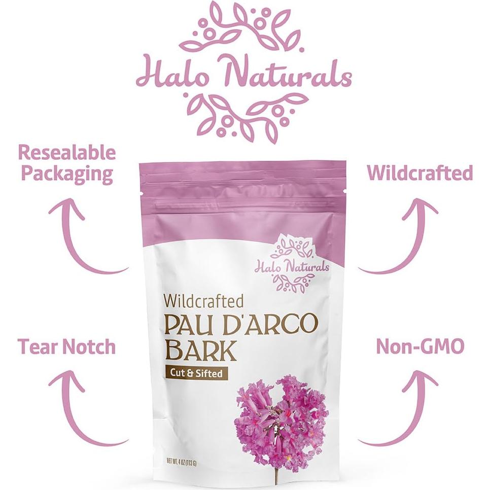 Corteza de Pau D'Arco Silvestre Halo Naturals 113g Bolsa