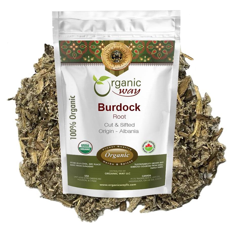 Raíz de Bardana Seco Organic Way 113g - Té Herbal Orgánico