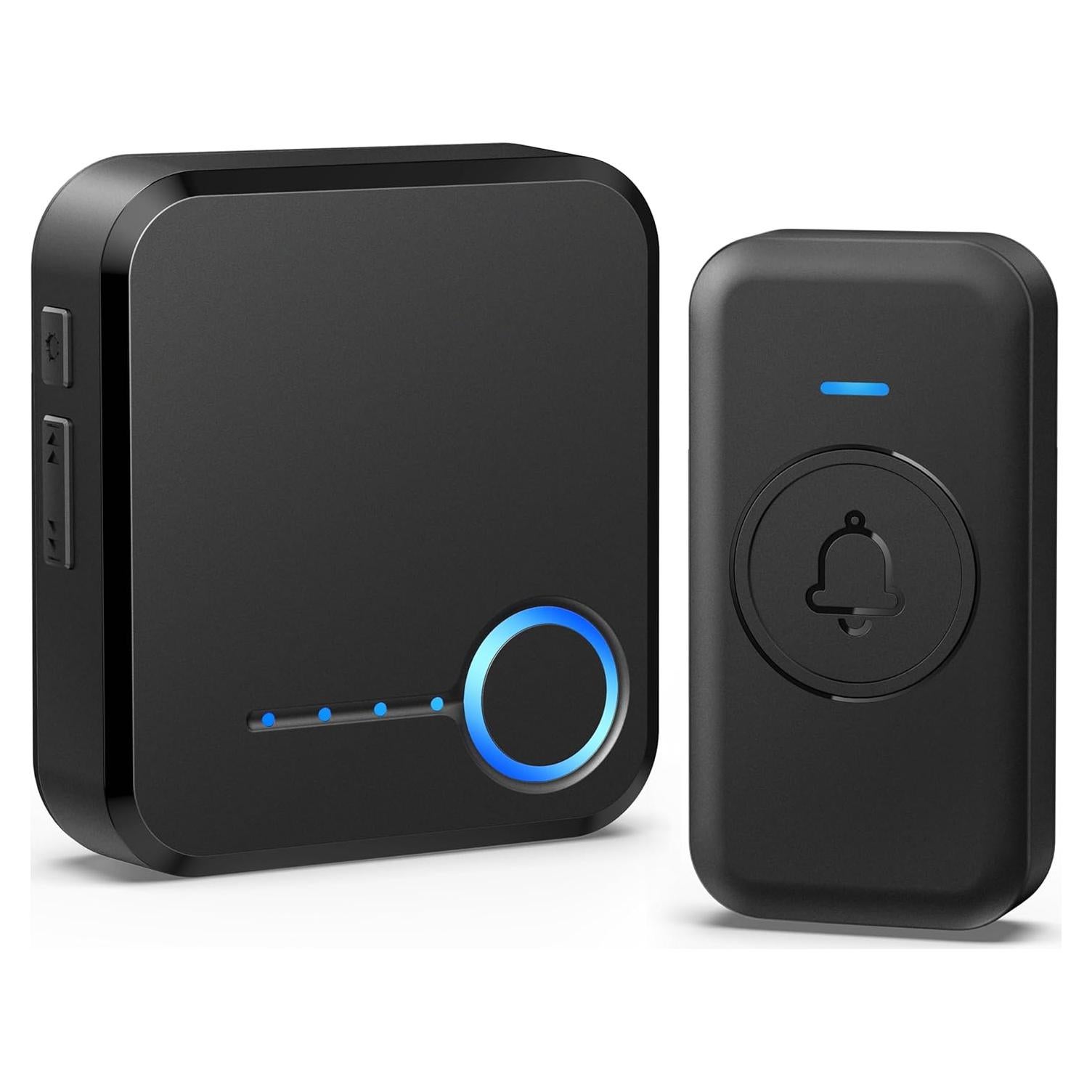 Timbre Inalámbrico FOVKSUC Negro 1000ft 60 Melodías