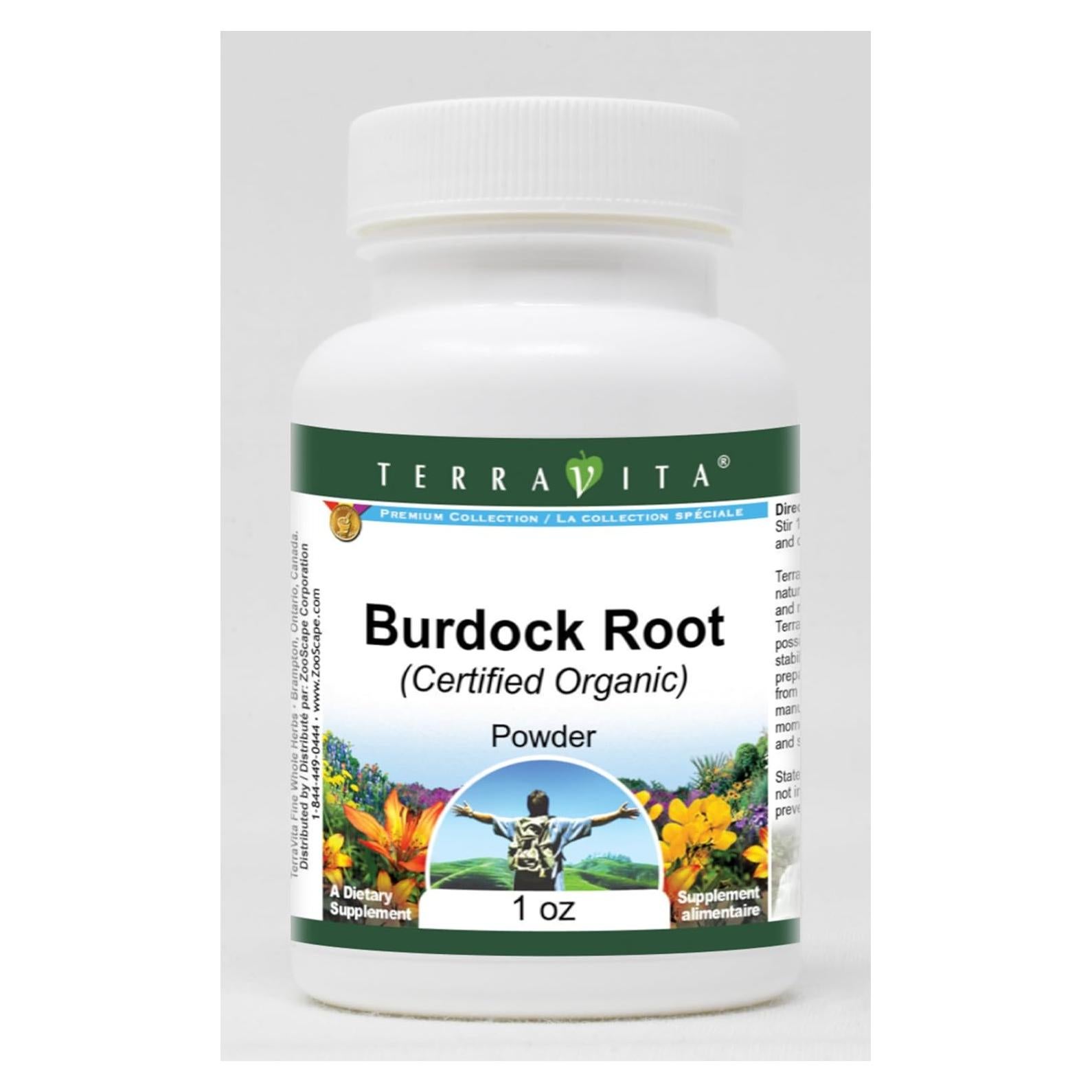 Raíz de Bardana Orgánica en Polvo TerraVita 28.35 g