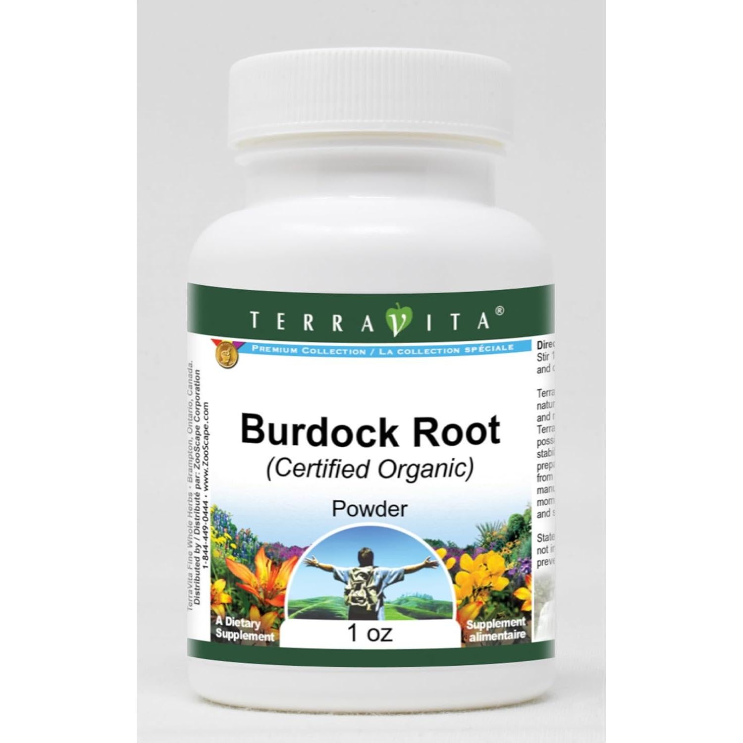Raíz de Bardana Orgánica en Polvo TerraVita 28.35 g