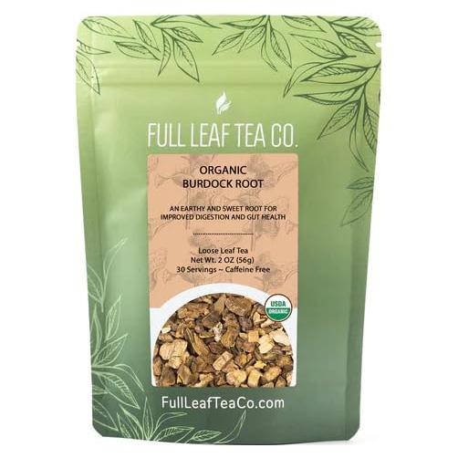 Té de raíz de bardana orgánica a granel 56.7g - Full Leaf Tea Co.
