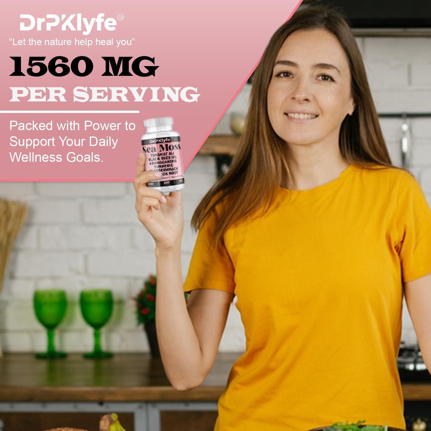 Cápsulas de Musgo Marino DrPKLyfe 120 Unidades - Energía y Vitalidad