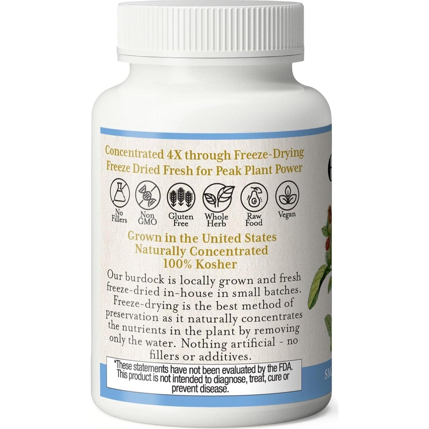 Cápsulas de Raíz de Bardana Fresca Instituto Ecléctico 90 CT