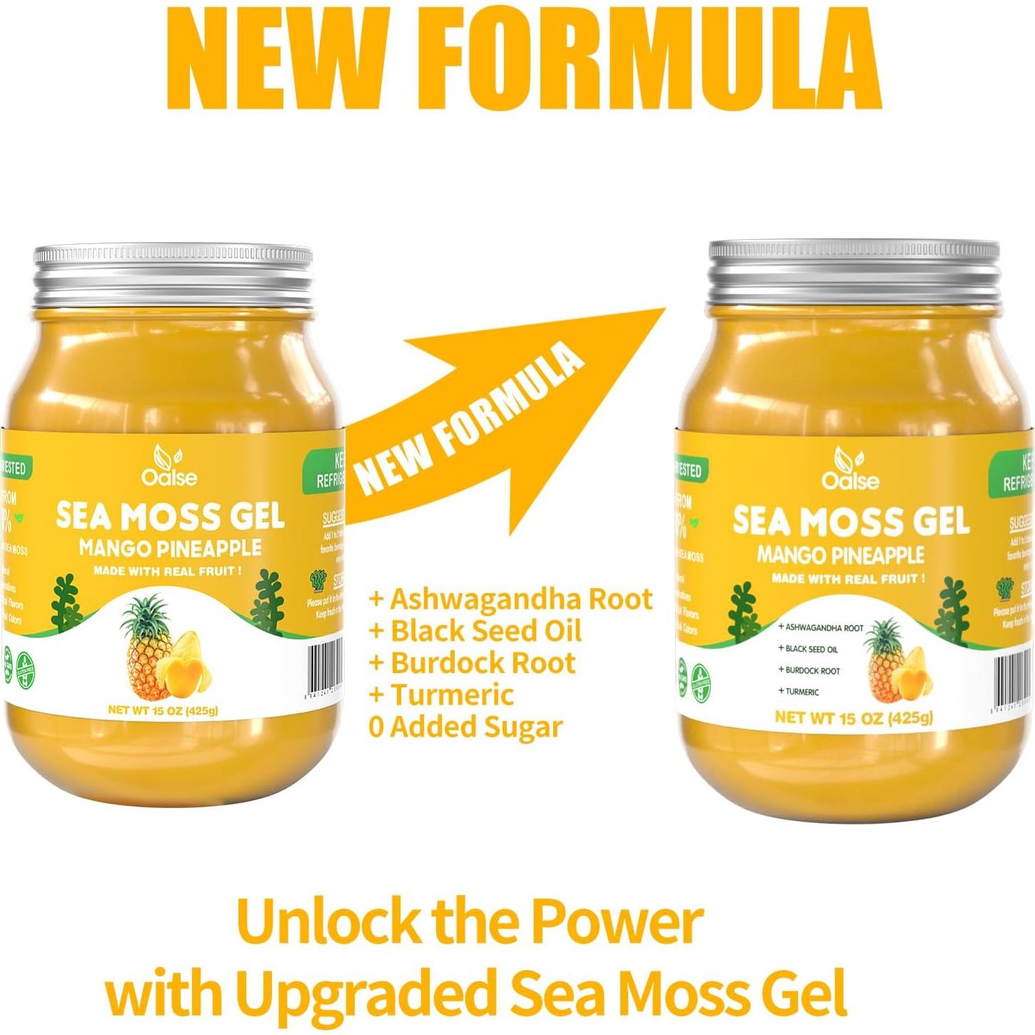 Gel de Musgo Marino Irlandés OALSE 425g Mango Piña Vegano