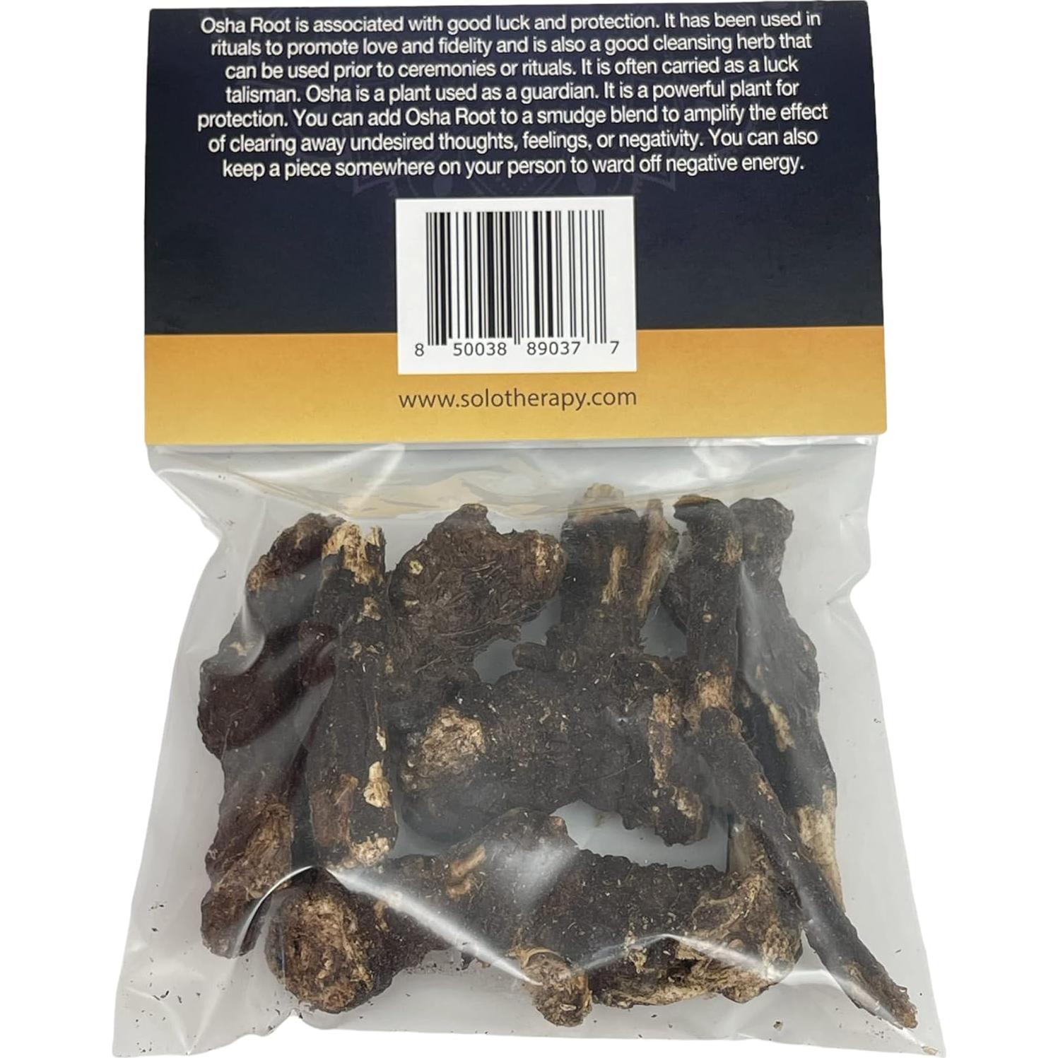 Raíz de Osha Entera 28.35g - Solo Therapy, Protección y Suerte