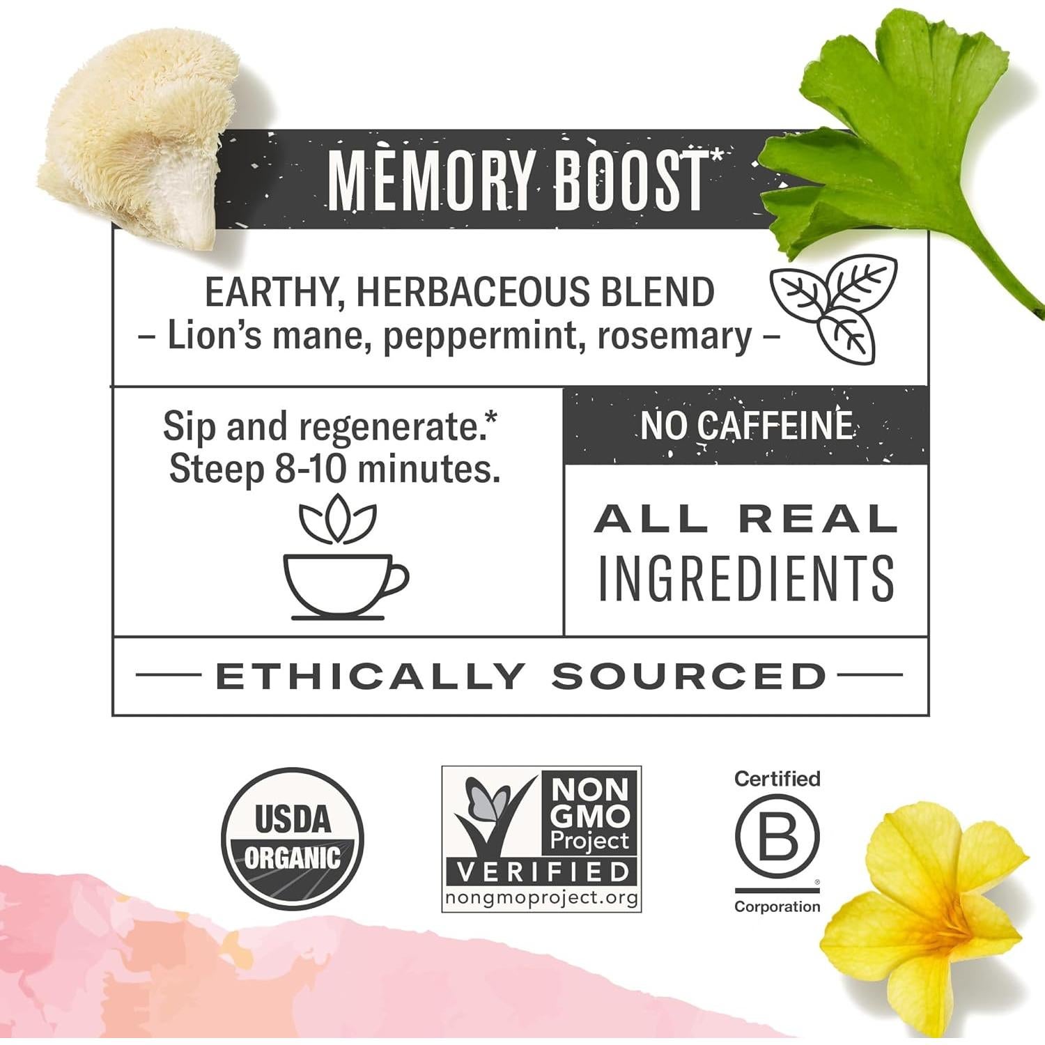 Paquete de Té Herbal Orgánico Numi - 3 Variedades de Damiana