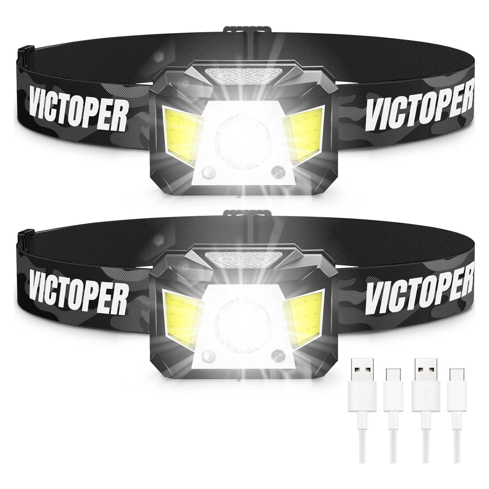 Linterna Frontal Recargable Victoper GY10 1200 Lúmenes 8 Modos