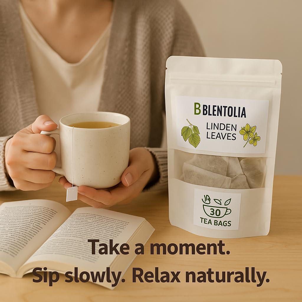 Té de Hierbas Blentolia de Tilo 100% Natural - 30 Bolsitas