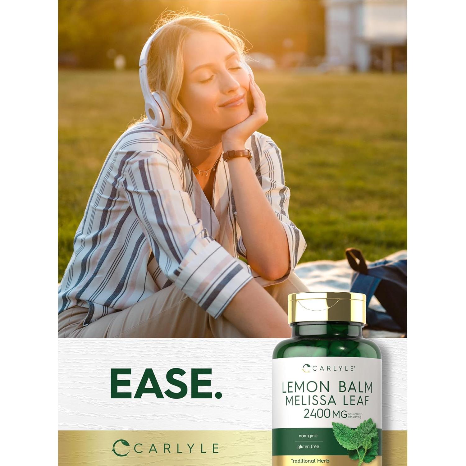 Cápsulas de Bálsamo de Limón Carlyle 200 Unidades Sin OGM