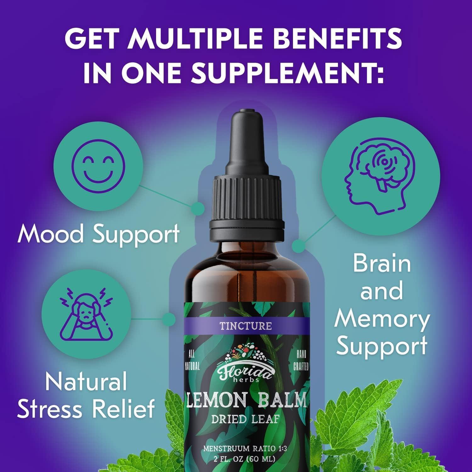 Tintura de Bálamo Limón Orgánico Florida Herbs 120 ml Vegana