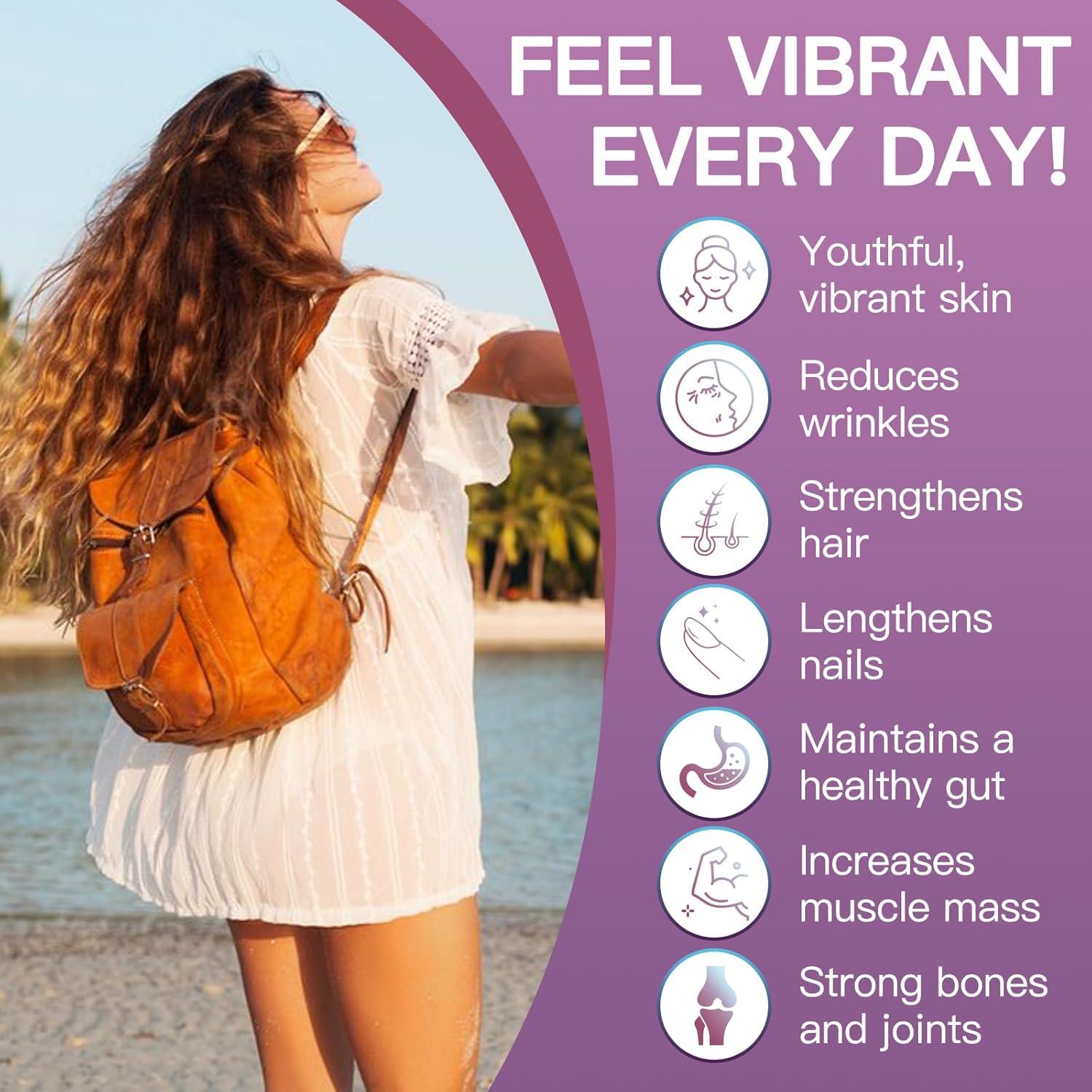 ZEBORA Polvo de Colágeno Múltiple 348.7g - Salud Piel y Cabello