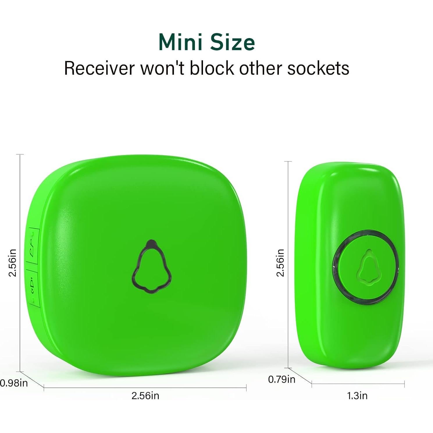 Timbre Inalámbrico SECRUI M520+F55 Verde 58 Melodías