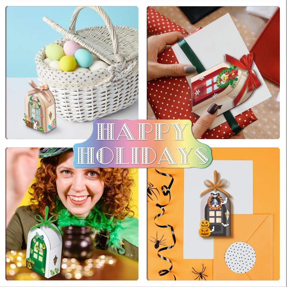 Troquel de Caja de Puerta 3D GLOBLELAND para DIY y Scrapbooking