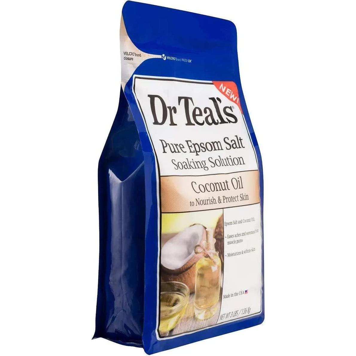 Sales de Epsom Dr Teal's 2.72 kg con Aceite de Coco y Almendra