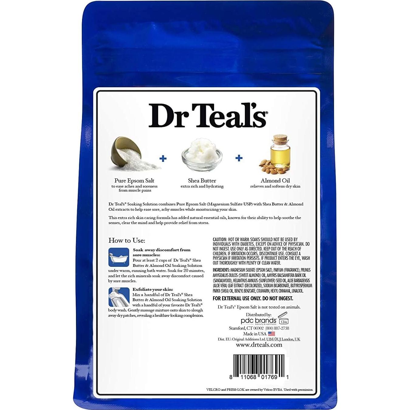 Sales de Epsom Dr Teal's 2.72 kg con Aceite de Coco y Almendra