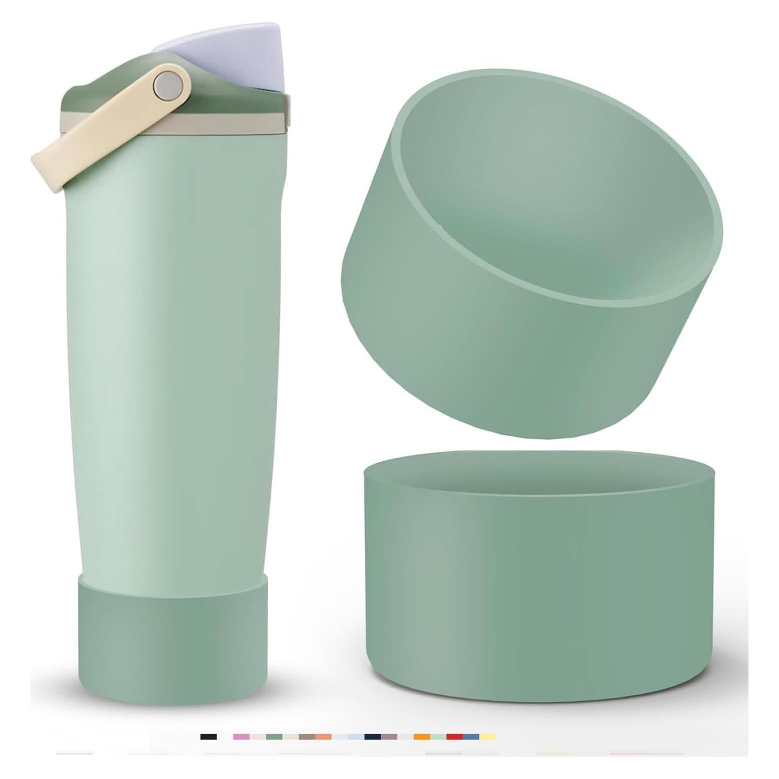 2 Fundas de Silicona Antideslizantes QIONG para Botellas Owala