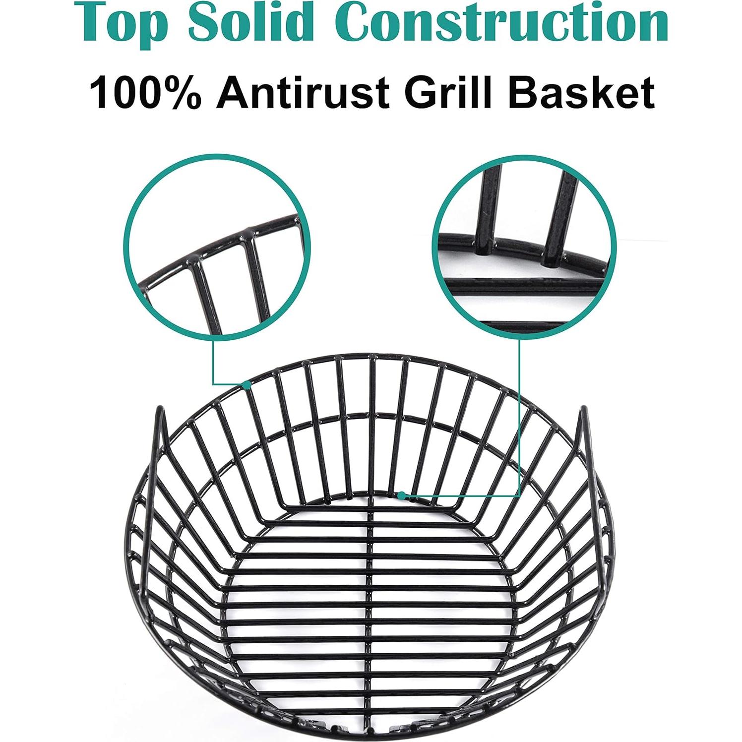 Cesta de Ceniza de Carbón EasiBBQ Grande 34.92 cm Acero Porcelánico