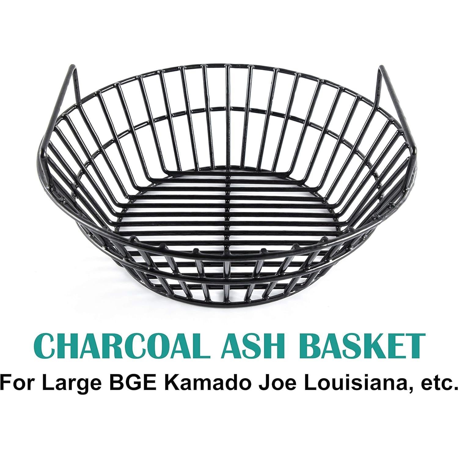 Cesta de Ceniza de Carbón EasiBBQ Grande 34.92 cm Acero Porcelánico