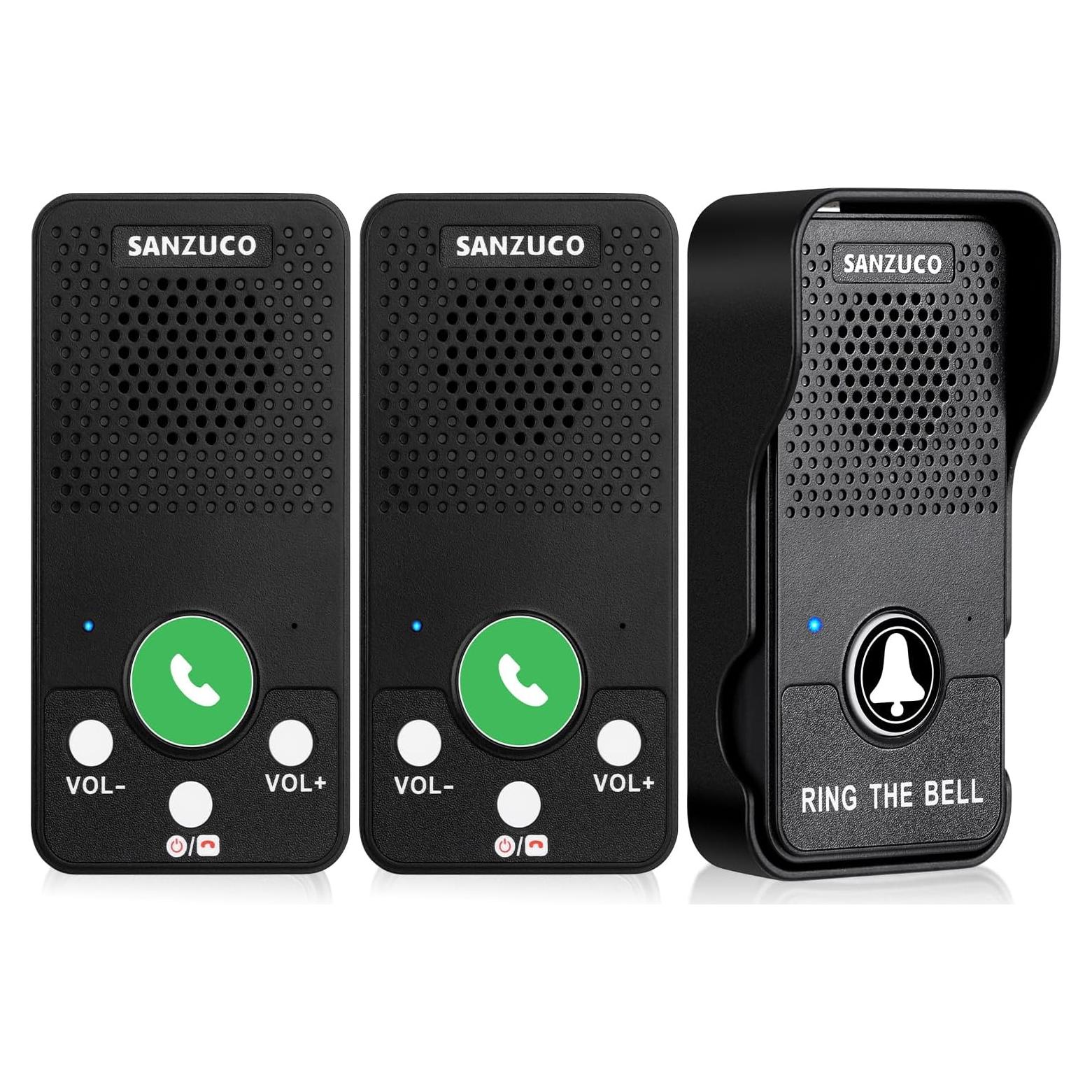 Timbre Inalámbrico SANZUCO 2 Receptores 1 Transmisor IP55