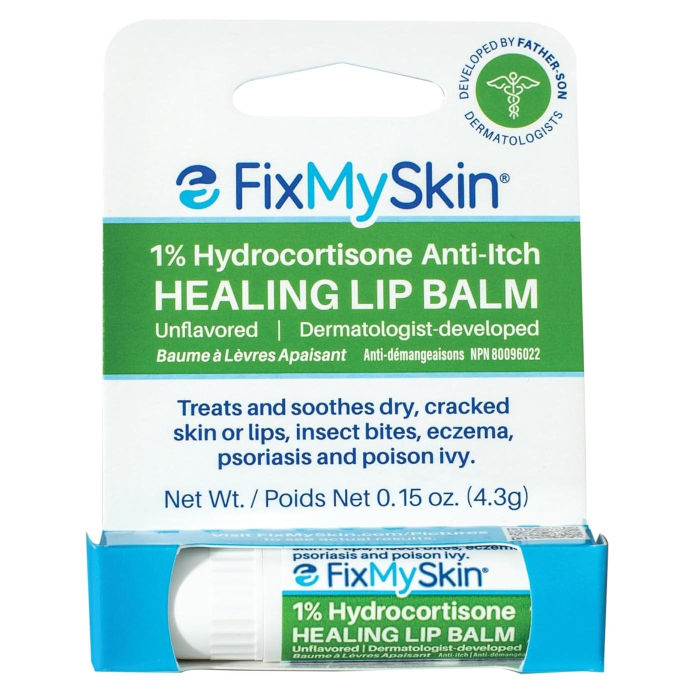 Bálsamo Labial Sanador FixMySkin 1% Hidrocortisona 10 g