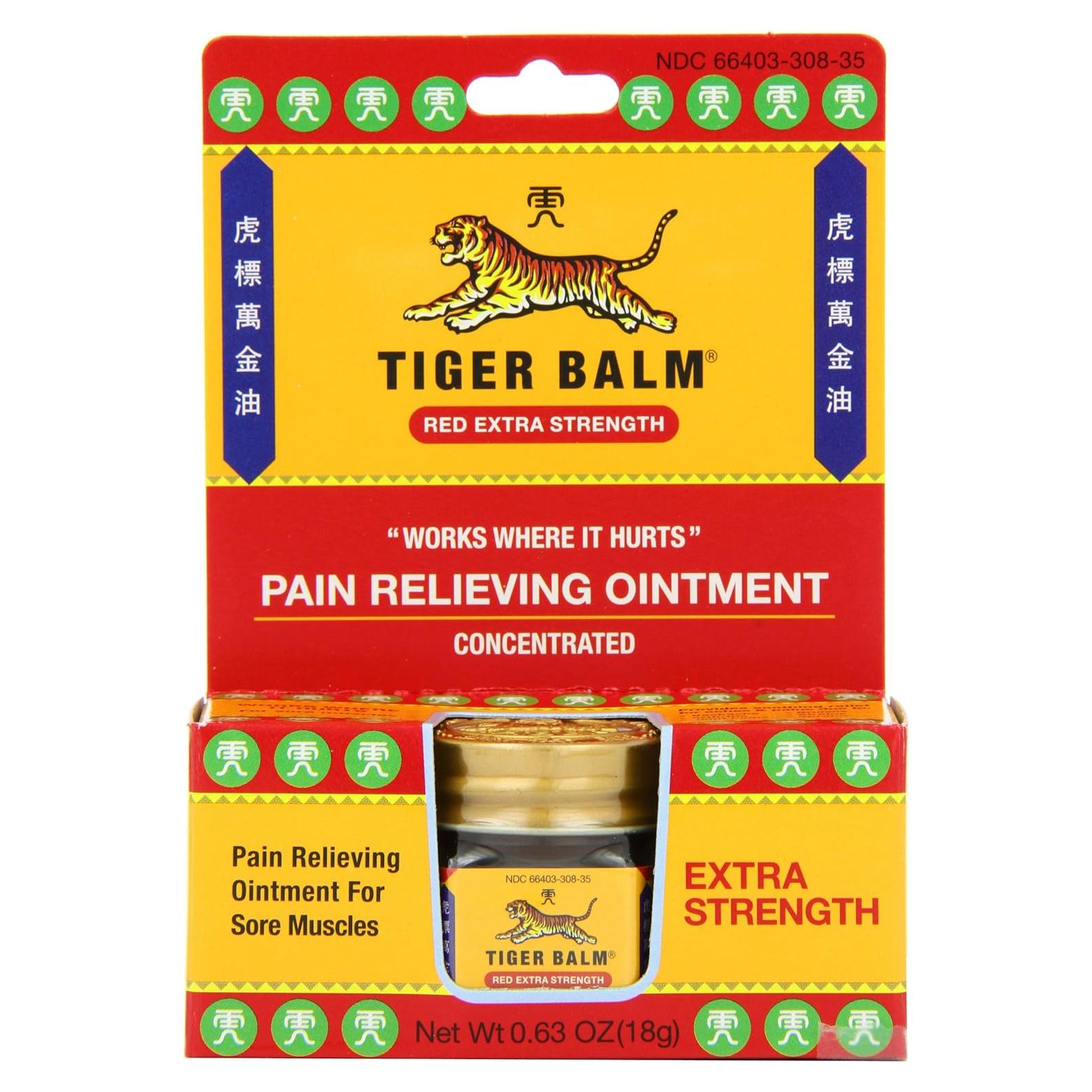 Ungüento para el dolor Tiger Balm Extra Fuerte 54g (3 unidades)
