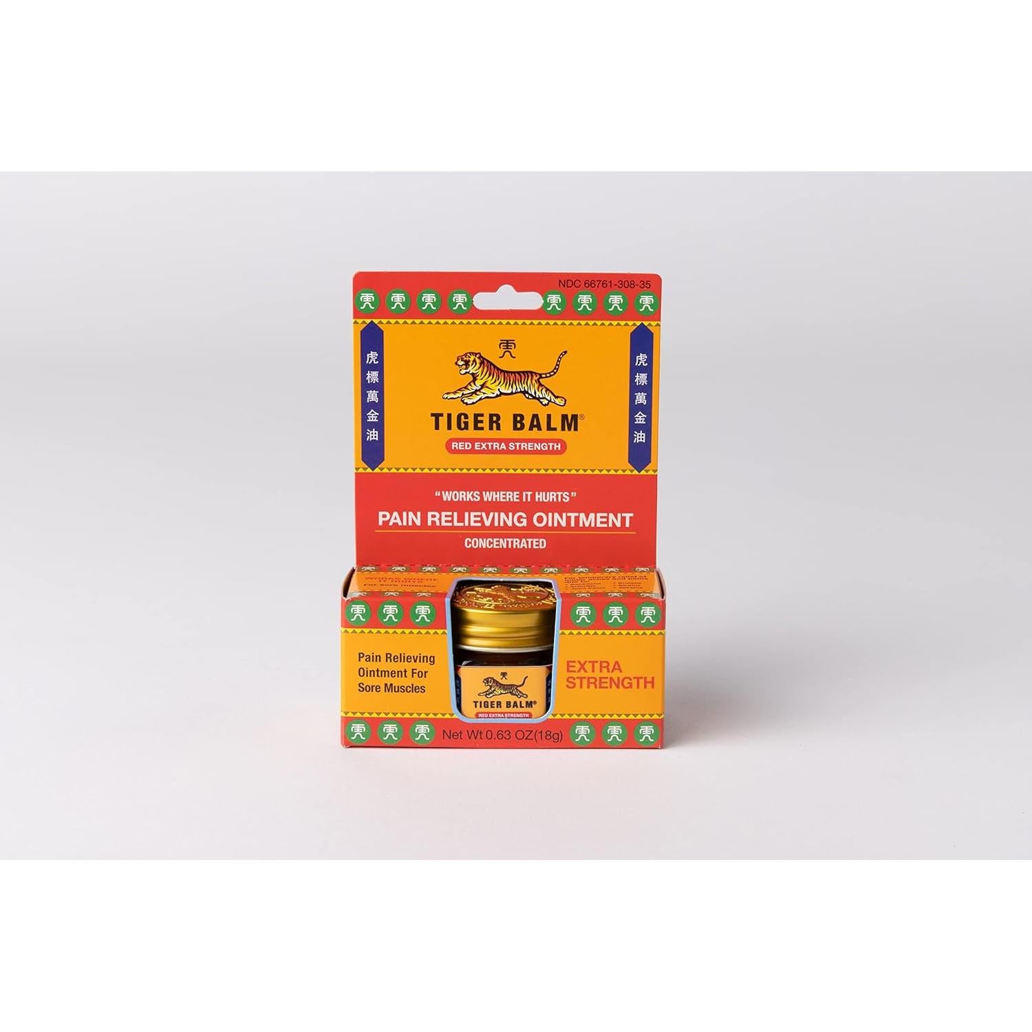 Ungüento para el dolor Tiger Balm Extra Fuerte 54g (3 unidades)