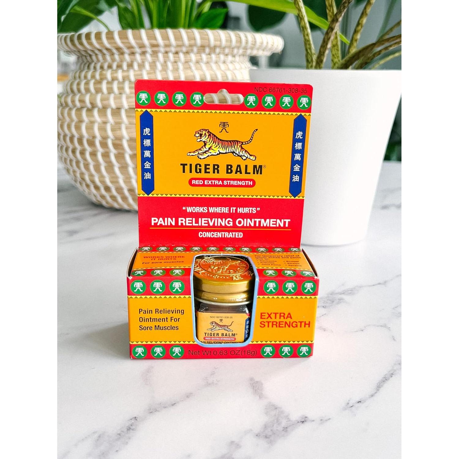 Ungüento para el dolor Tiger Balm Extra Fuerte 54g (3 unidades)
